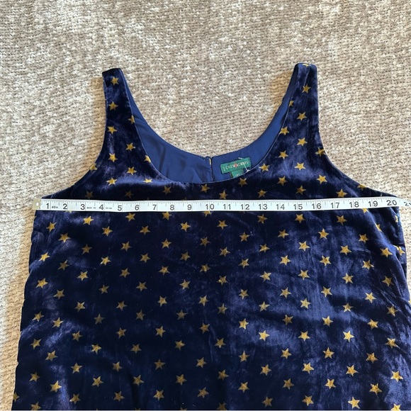 J.Crew Always Midnight Blue Velvet Star Print NWT - Picture 10 of 12